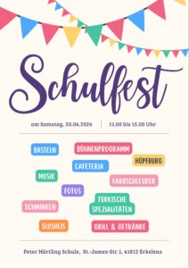 Schulfest am 20.06.2026